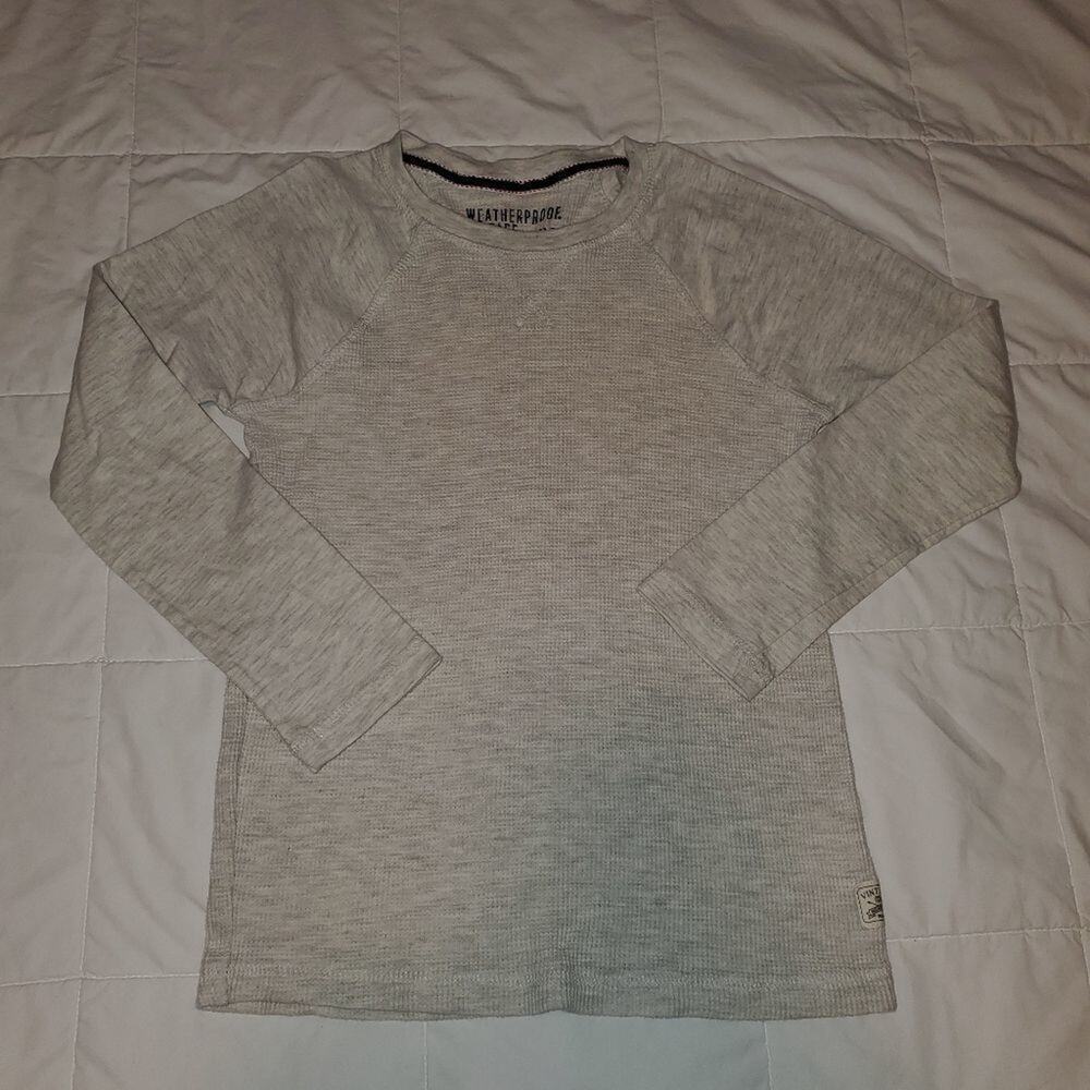 weatherproof vintage medium 10-12 boys long sleeve tee